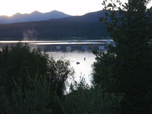 Fly Fisherman on Lake Dillon.